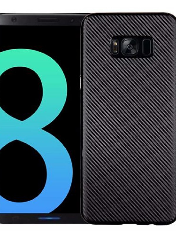FitCase Galaxy S8 Plus (G955) Carbon Desen Arka Kapak Siyah&hellip;