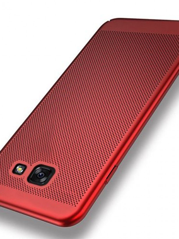 FitCase Samsung Galaxy A3 2017 Kılıf Point Sert Arka Kapak Kırmızı