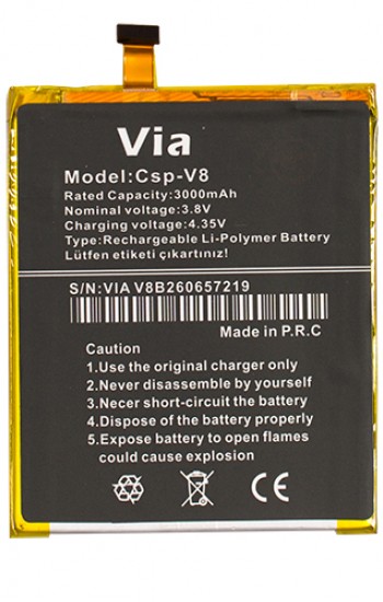 Casper VIA V8 Uyumlu Batarya 3000 mAh&hellip;