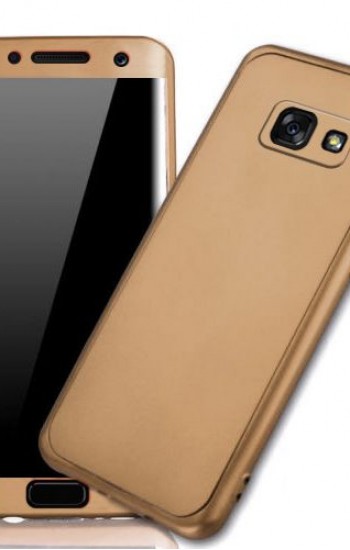Samsung A3 2017 (A320) 360 Derece Slim Premium Silikon Kılıf Gold&hellip;