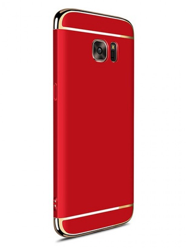 FitCase Samsung Note 5 (N920) Golden Frame Arka Kapak Kırmızı