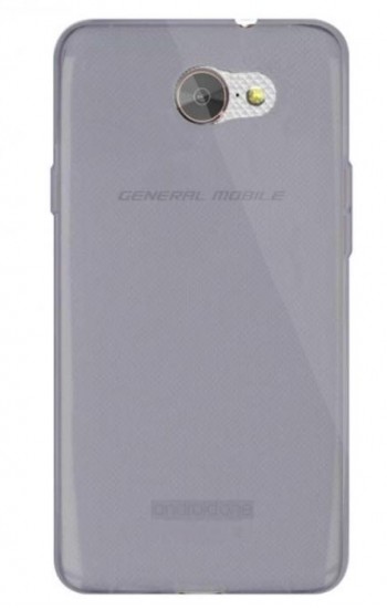 General Mobile GM 6 Kılıf Soft Silikon Şeffaf-Siyah Arka Kapak&hellip;