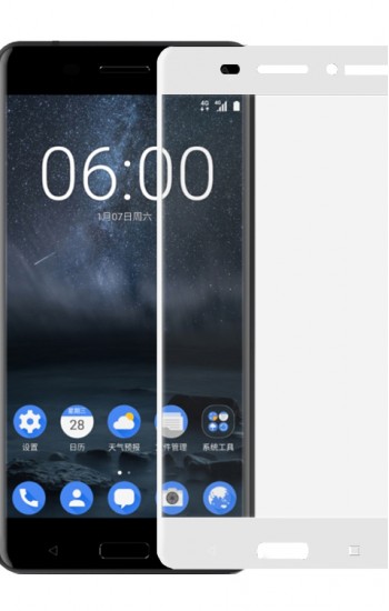 Bufalo Nokia 6 Kavisli 3D Cam Ekran Koruyucu Beyaz&hellip;
