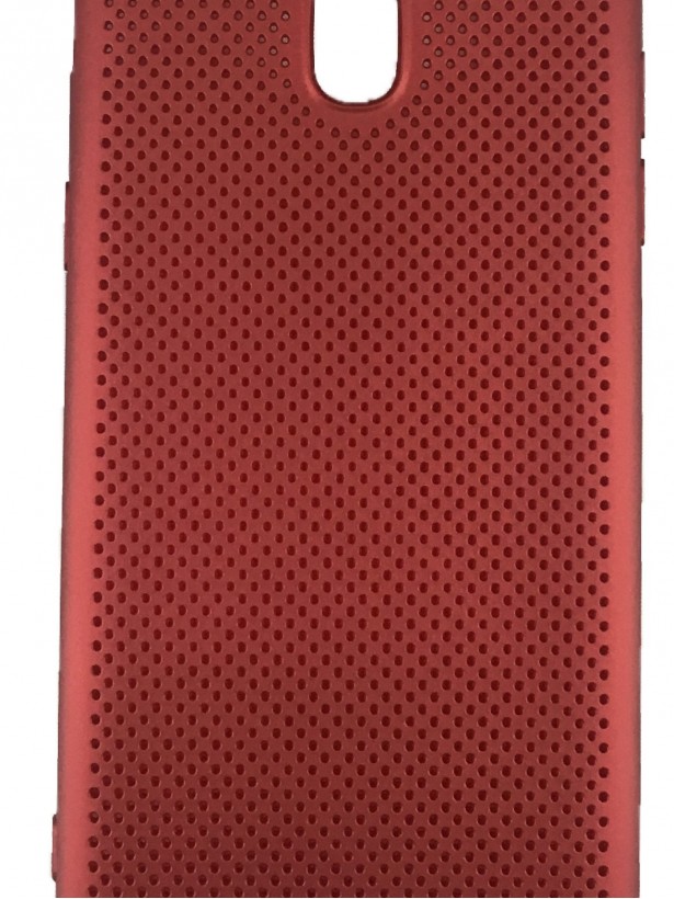 FitCase Samsung Galaxy J5 Pro (J530) Kılıf Point Sert Arka Kapak Kırmızı