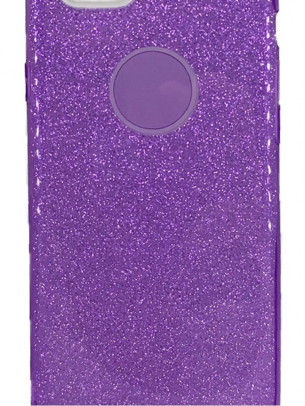 iPhone 7/8 3in1 Simli Silikon Arka Kapak Mor