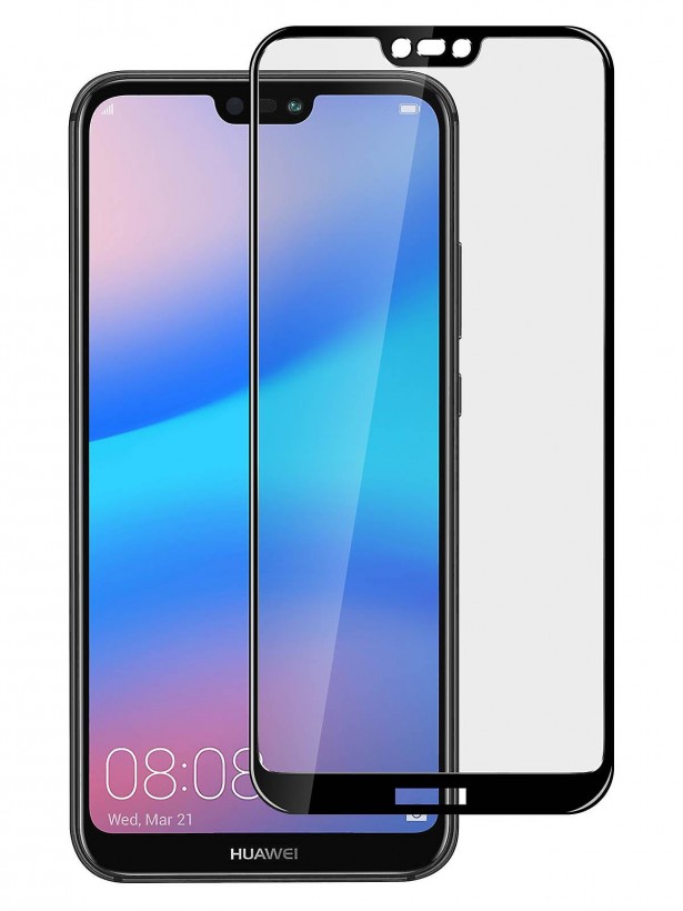 Bufalo Huawei P20 Lite Ekran Koruyucu 6D Nano Tam Kaplayan Siyah