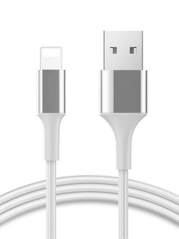 Mosidun Lightning Hızlı Şarj ve Data Kablo 3mt Dayanıklı D8 Silver