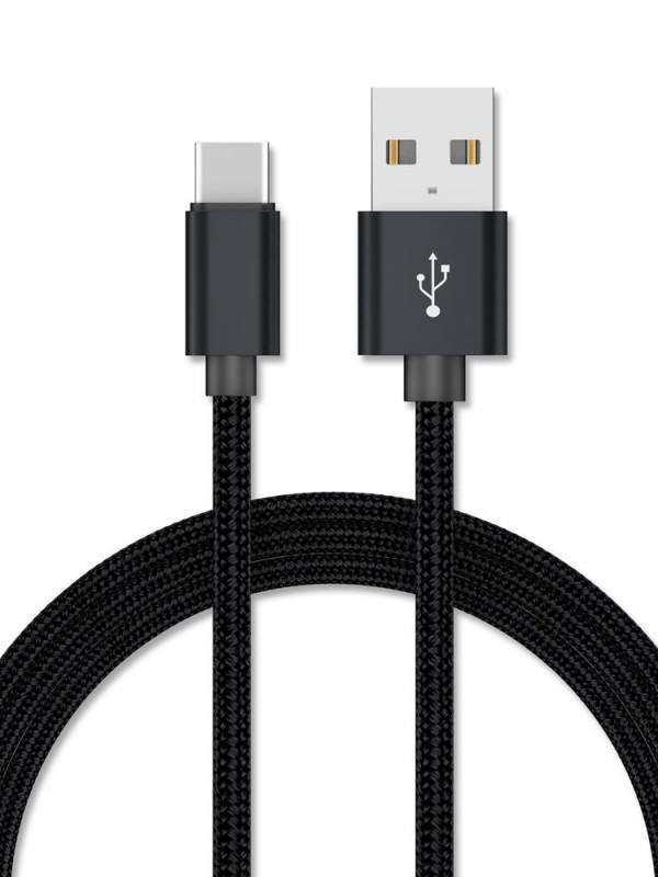 Mosidun Type-C Hızlı Şarj ve Data Kablo Dayanıklı 2mt D7 Siyah