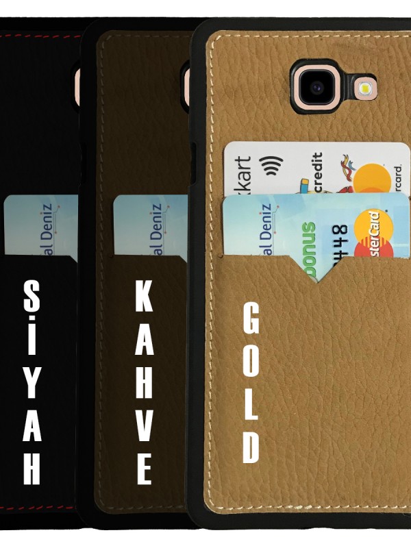 Daphne Samsung Galaxy A5 2016 (A510) Kılıf Deri Kartlıklı Ark&hellip;