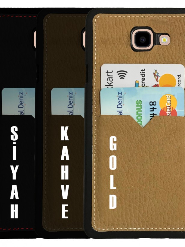 Daphne Samsung Galaxy A5 2016 (A510) Kılıf Deri Kartlıklı Arka Kapak