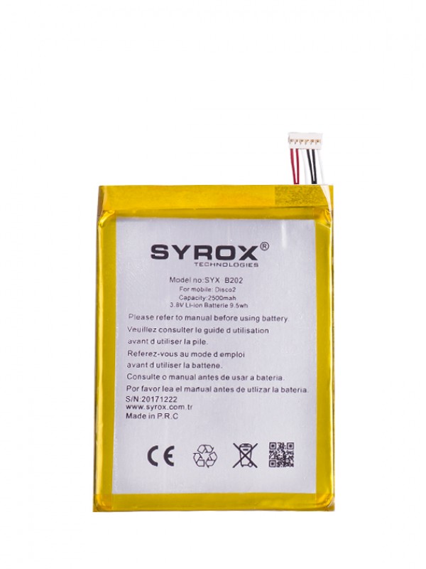 Syrox General Mobile Discovery 2 Batarya 2500 mAh B202&hellip;