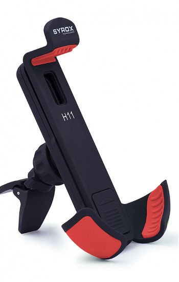 Syrox H11 Araç İçi Telefon Tutucu Universal Siyah-Kırmızı&hellip;