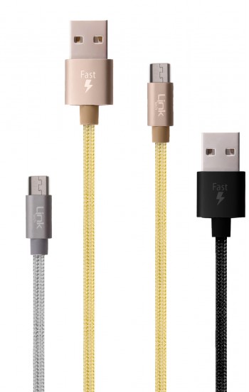LinkTech K551 Micro USB Örgü Metal Başlı 1mt Şarj ve Data Kablosu&hellip;