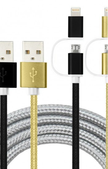 LinkTech K555 2in1 Micro USB + iPhone 1.2mt Şarj ve Data Kablosu&hellip;