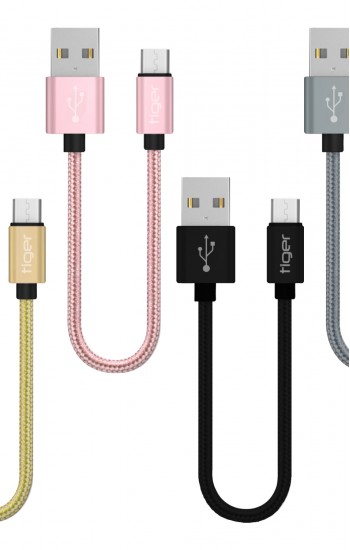 Tiger Micro USB 3.0A 22cm Örgü-Halat Hızlı Şarj USB Kablo TUC-A85&hellip;