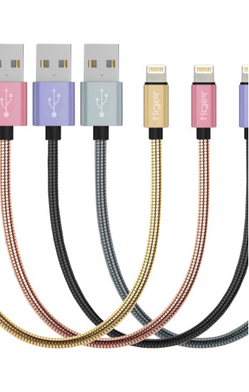 Tiger Lightning 3.0A 24cm Metal Hızlı Şarj USB Kablo TUC-A90&hellip;