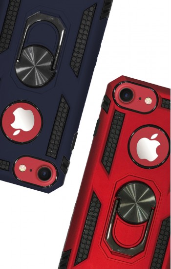 iPhone 7 / 8 Kılıf Panzer Ring Tam Koruma Arka Kapak&hellip;