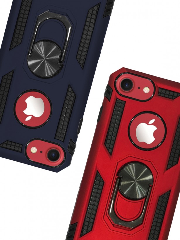 iPhone 7 / 8 Kılıf Panzer Ring Tam Koruma Arka Kapak