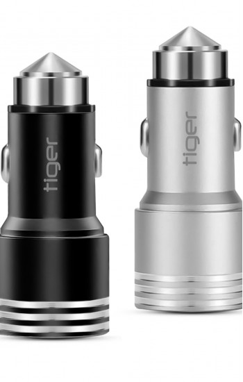 Tiger Metal Oto-Araç Şarj Adaptörü (Başlık) 2.4A Çift Girişli NT-0&hellip;