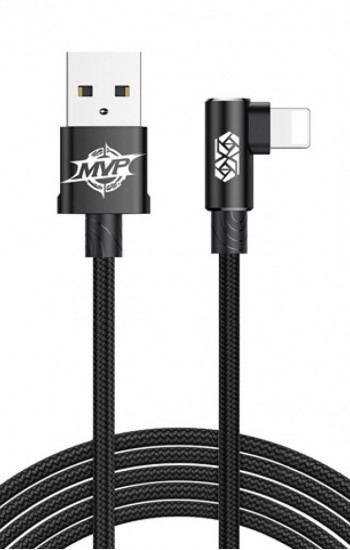 Baseus Mvp Elbow L Tip Lightning Şarj ve Data Kablosu 2mt 1.5A Siyah CALM&hellip;