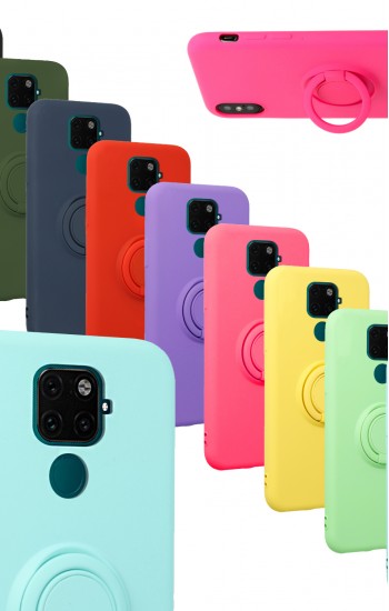 FitCase Huawei Mate 30 Lite Kılıf Viktor Ring Arka Kapak&hellip;