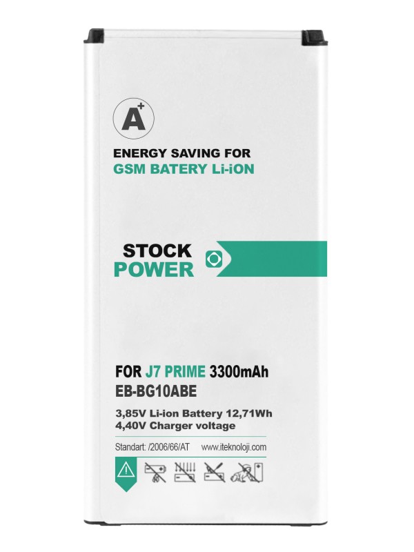 Stock Power Samsung Galaxy J7 Prime Batarya 3300 mAh