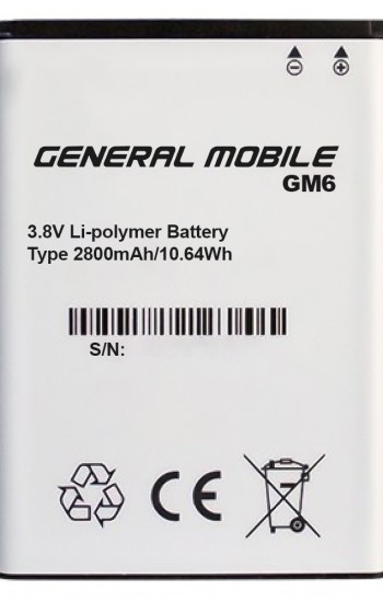 General Mobile GM 6 Batarya 2800 mAh&hellip;