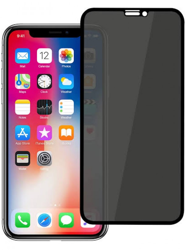 iPhone 11 Pro Max Hayalet Privacy Gizli Cam Ekran Koruyucu Siyah