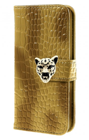 Samsung Galaxy S3 (I9300) Leopar Taşlı Cüzdanlı Kılıf Sarı&hellip;