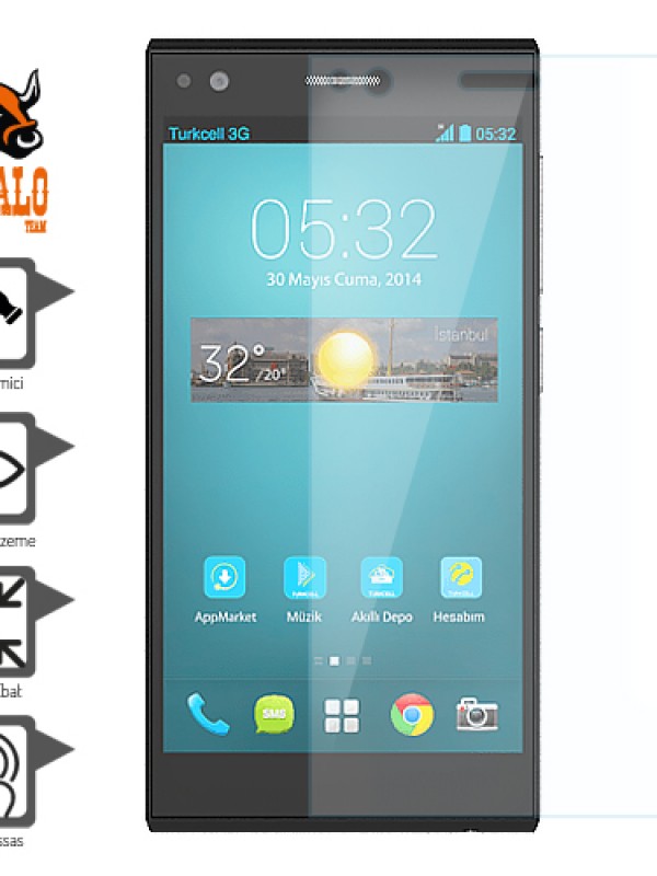 Bufalo Turkcell T50 Darbe Emici Ekran Koruyucu&hellip;