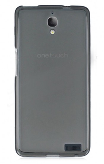 Alcatel OneTouch IDOL X Kılıf Soft Silikon Şeffaf/Siyah Kapak&hellip;