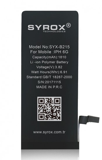 Syrox B215 iPhone 6 Batarya 1810 mAh&hellip;
