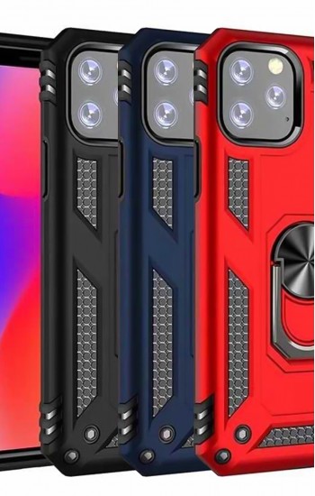 iPhone 11 Pro Max Kılıf Panzer Ring Tam Koruma Arka Kapak&hellip;