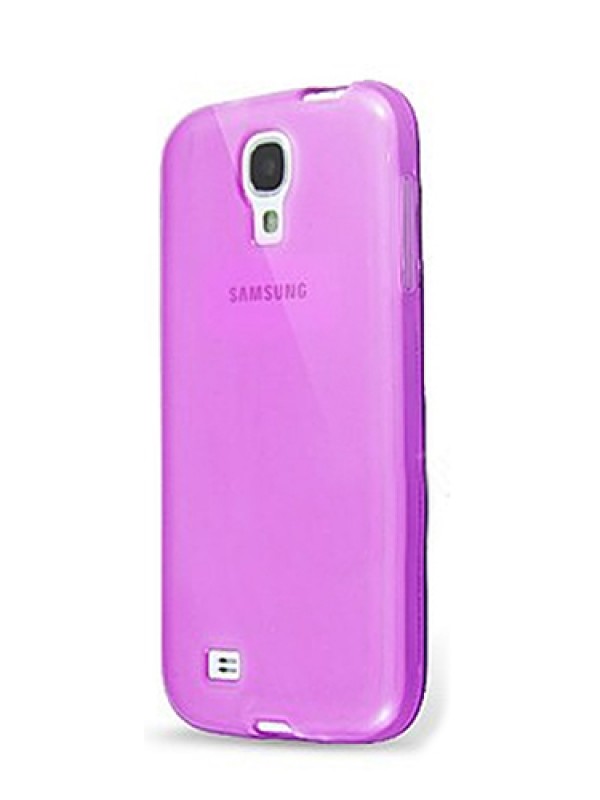 Samsung Galaxy S4 (I9500) Kılıf Soft Silikon Şeffaf-Pembe Arka&hellip;