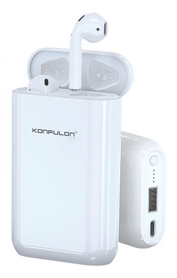 Konfulon BTS-08 TWS Bluetooth Kulaklık ve 5000 mAh Powerbank&hellip;