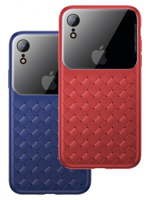 Baseus Weaving Case Series iPhone XR Hasır Desenli Kılıf WIAPIPH61-BL