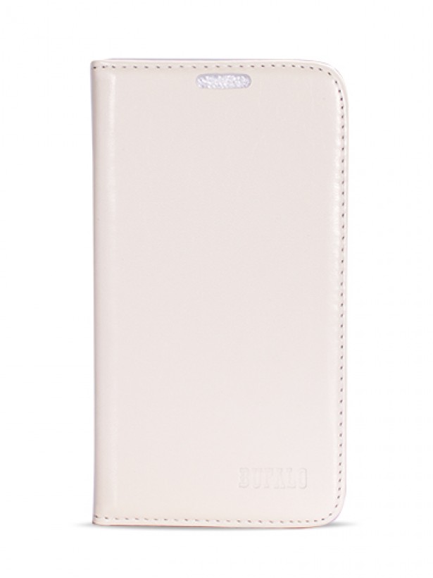 Samsung Galaxy Note 3 (N9000) BUFALO Gizli Mıknatıslı Cüzdanlı ve Kılıf Beyaz