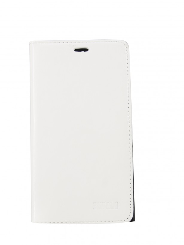 General Mobile Discovery Elite BUFALO Gizli Mıknatıslı Cüzdanlı Kılıf Beyaz