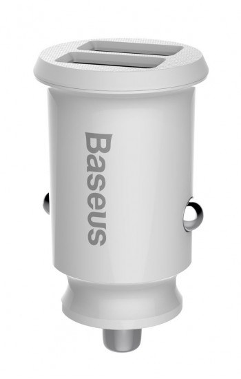 Baseus Grain Çift USB 3.1A Hızlı Araç Şarj Aleti (Başlık) Beyaz CCA&hellip;