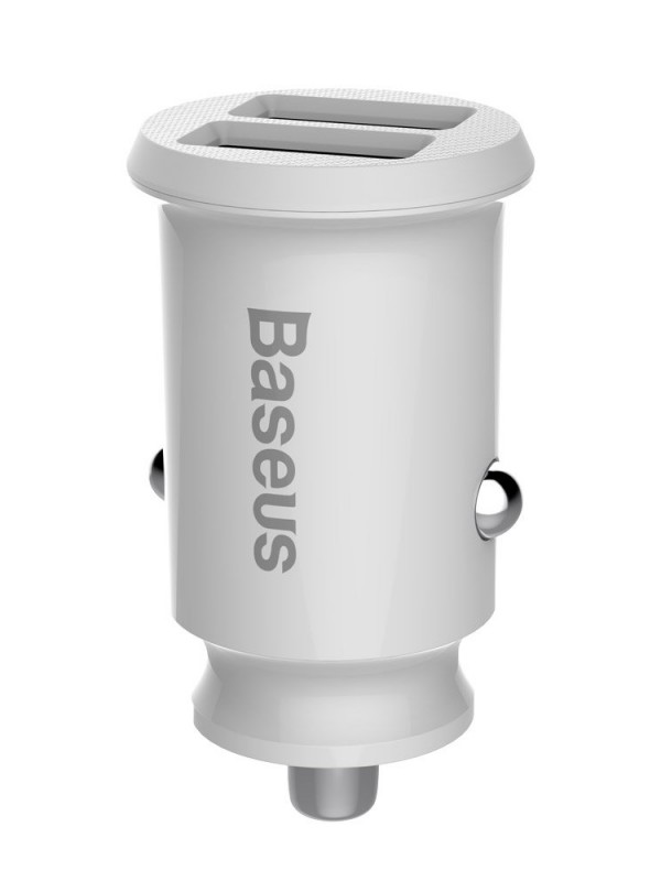 Baseus Grain Çift USB 3.1A Hızlı Araç Şarj Aleti (Başlık) Beyaz CCA&hellip;