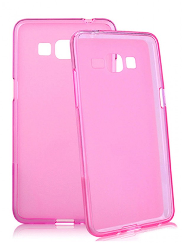 Samsung Galaxy Grand 2 (G7100) Kılıf Soft Silikon Şeffaf-Pembe Arka Kapak