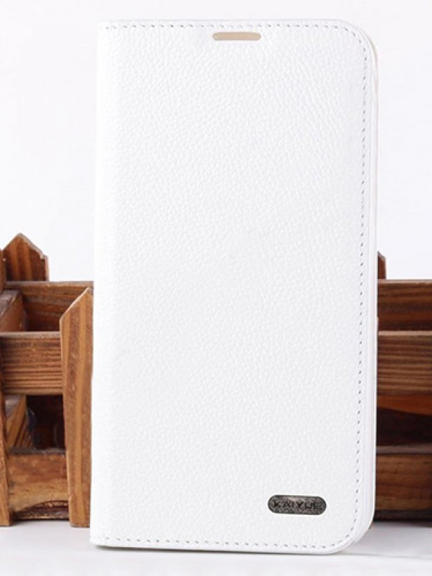 HTC One M8 KAIYUE Cüzdanlı Standlı Deri Kılıf Beyaz