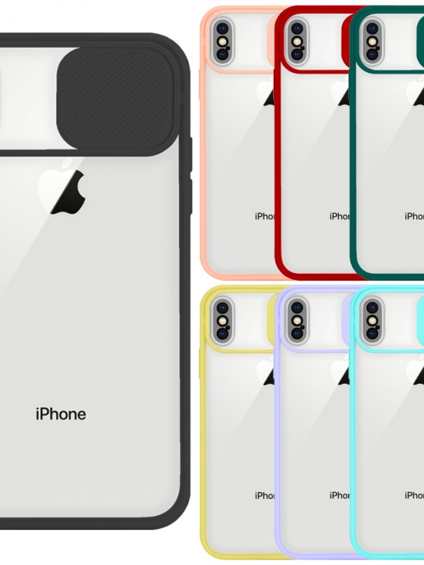 iPhone X / XS Kılıf Palm Kamera Koruma Kapaklı Silikon