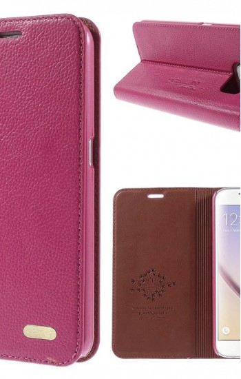 HTC One M8 KAIYUE Cüzdanlı Standlı Deri Kılıf Kırmızı&hellip;