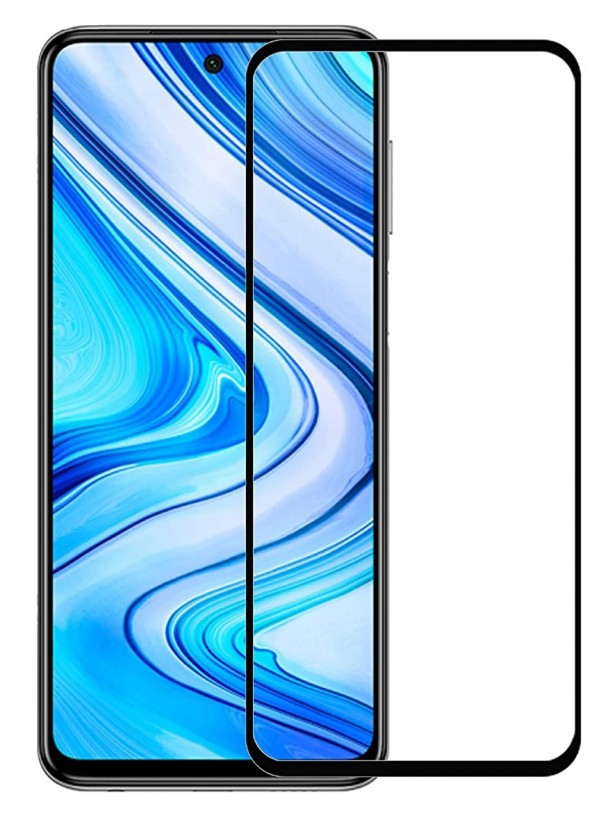 Bufalo Xiaomi Redmi Note 9 Pro 5G 2021 Ekran Koruyucu 5D Temperli Cam Siyah