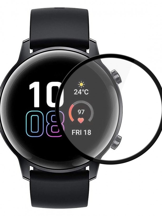 Bufalo Honor Magic Watch 2 42mm Ekran Koruyucu 3D Kavisli PMMA Nano Siyah Çerçeve