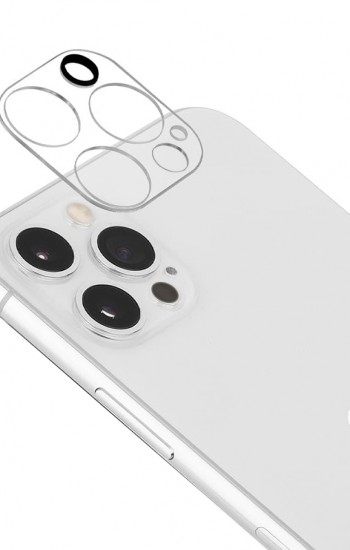 iPhone 12 Pro Max Kamera Lens Koruyucu 3D Cam Şeffaf Tam Kaplama&hellip;