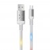 Konfulon DC11T Sese Duyarlı Işıklı Type-C Şarj ve Data Kablosu 2A 1mt