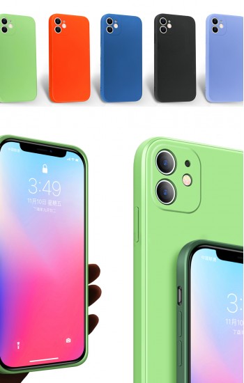 iPhone 12 Kılıf Kamera Korumalı Lansman Silikon Kapak&hellip;