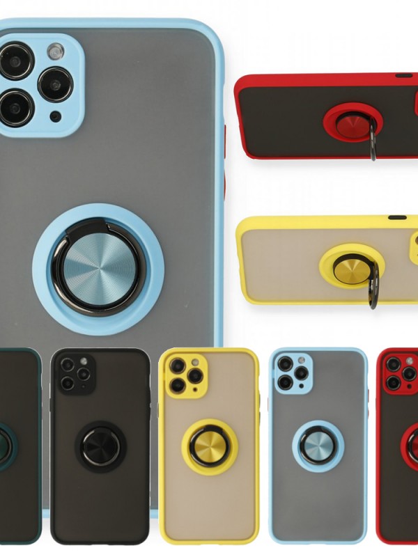 iPhone 11 Pro Kılıf Montrea Ring Yüzük Stantlı Kapak&hellip;